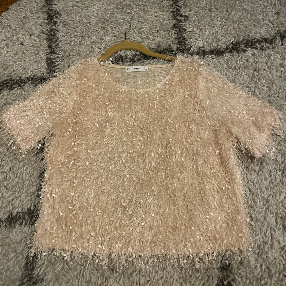 Mango Frayed Edges Top